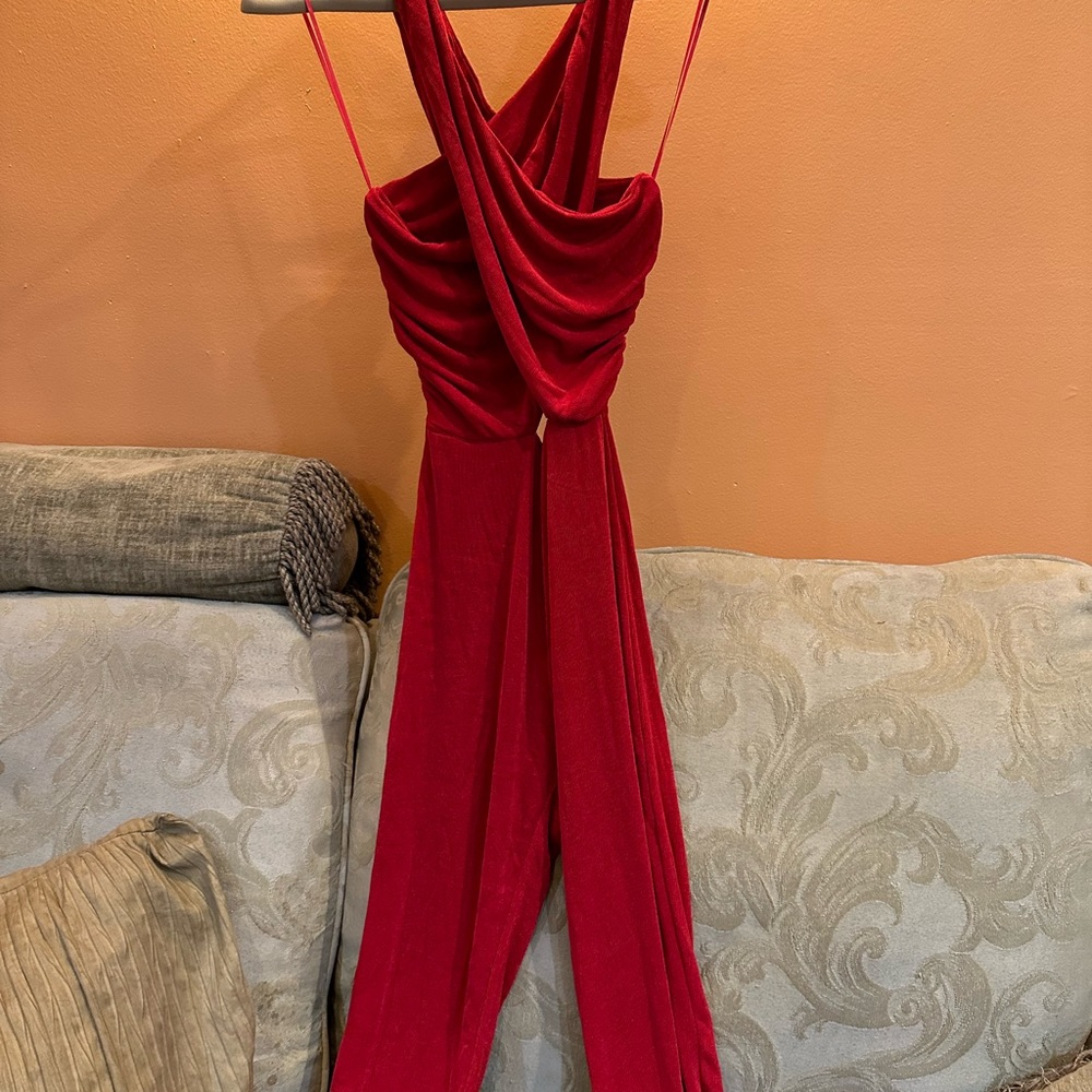 Red “Selina” bodysuit
